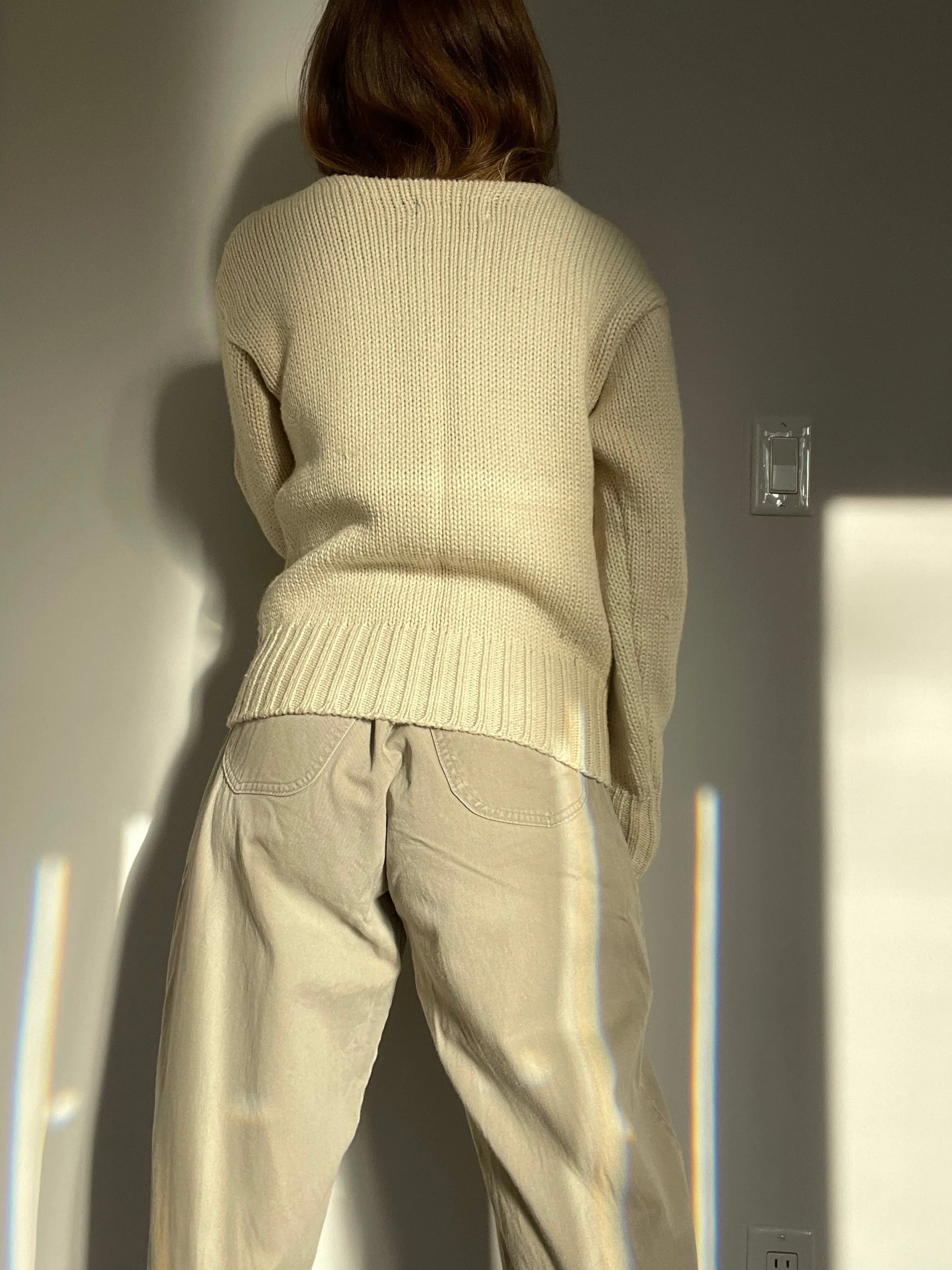 80s Ralph Lauren Cozy 100% Wool Knit - M