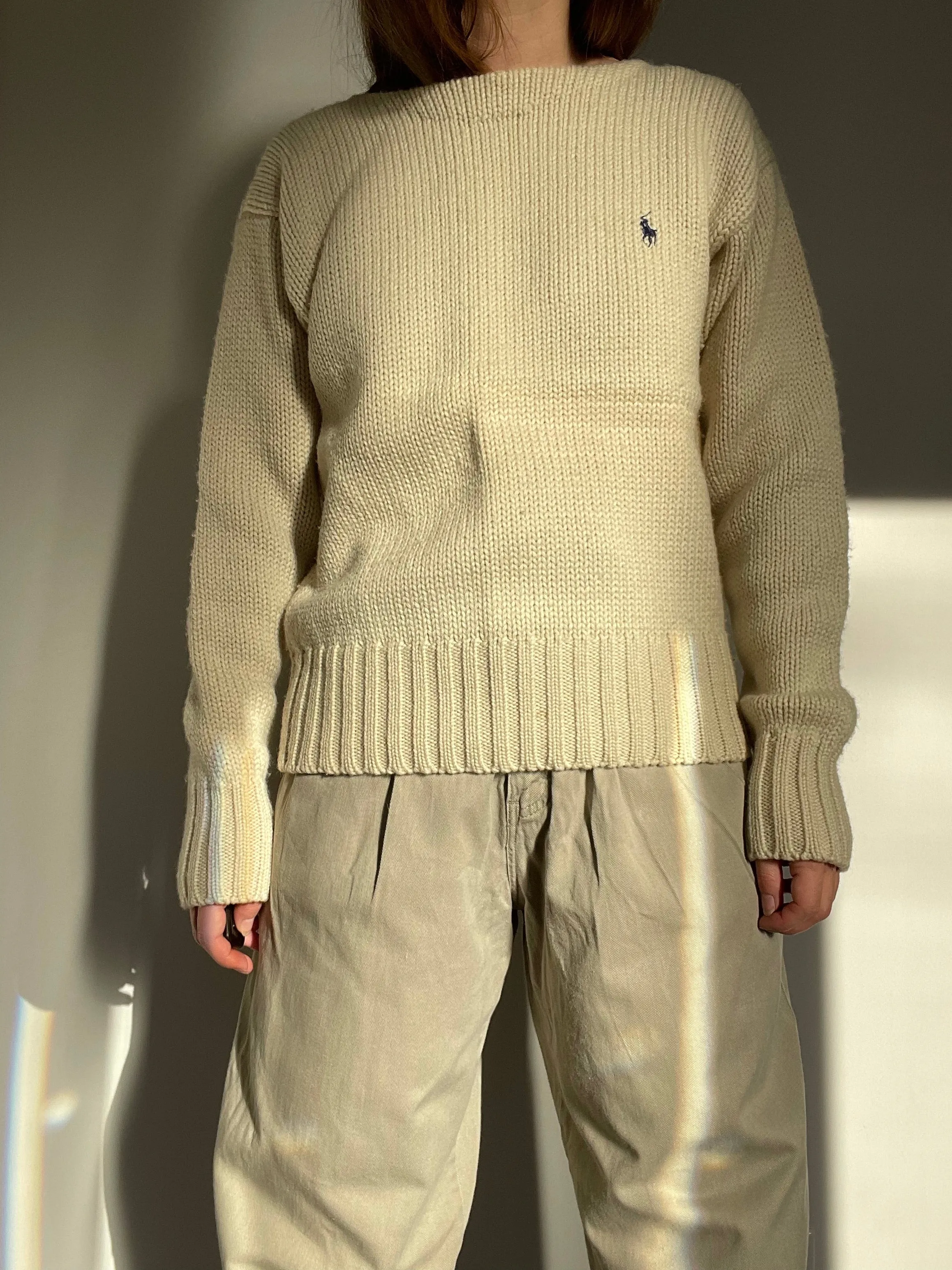 80s Ralph Lauren Cozy 100% Wool Knit - M