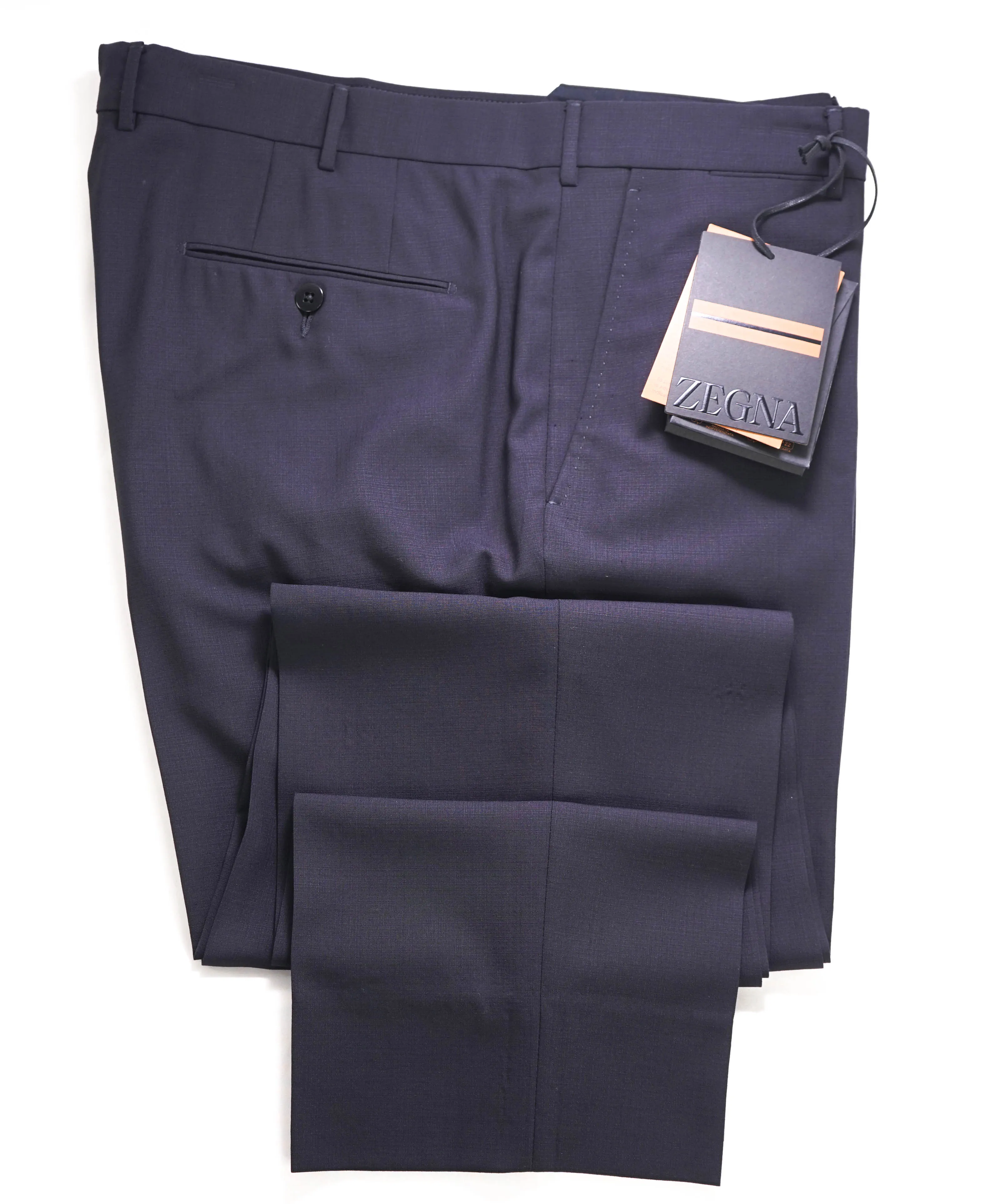 $890 ERMENEGILDO ZEGNA -"High Performance All Season" Navy Pants - 36W