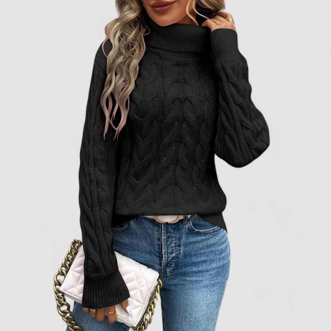 Ancien | Women's Warm Knitted Turtleneck Sweater