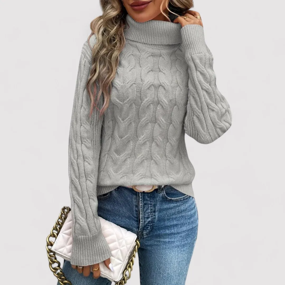 Ancien | Women's Warm Knitted Turtleneck Sweater