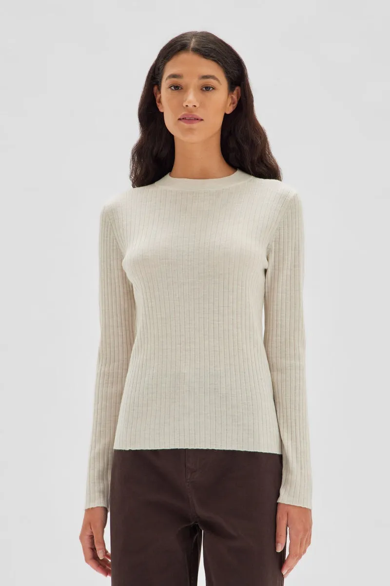 Assembly Label - Mia Long Sleeve Knit - Cream