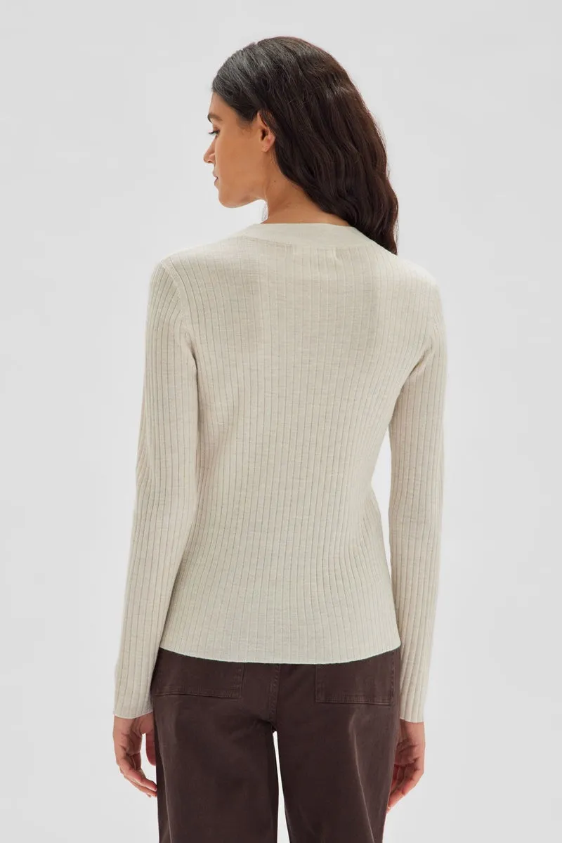 Assembly Label - Mia Long Sleeve Knit - Cream