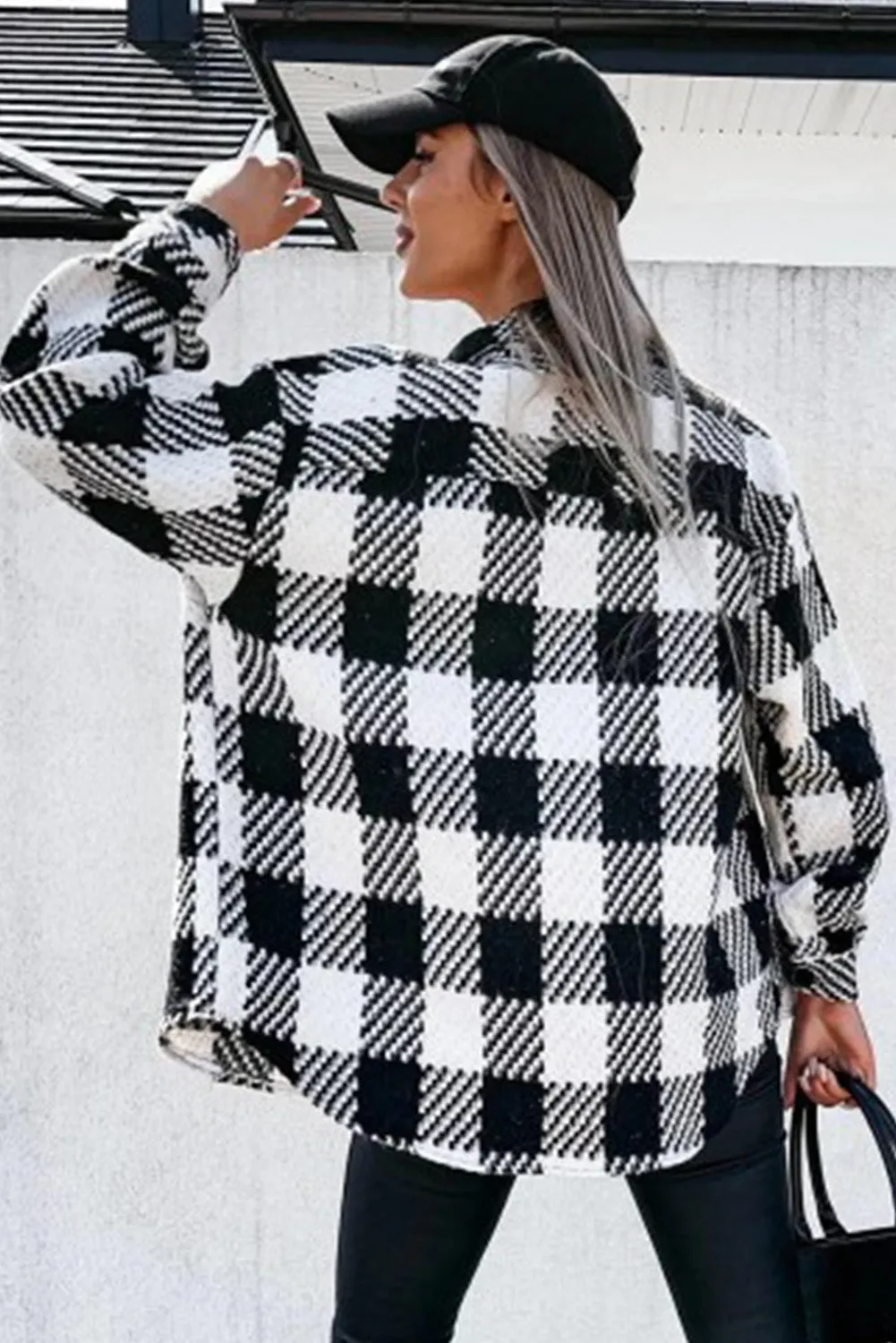 Black and White Buffalo Check Jacket