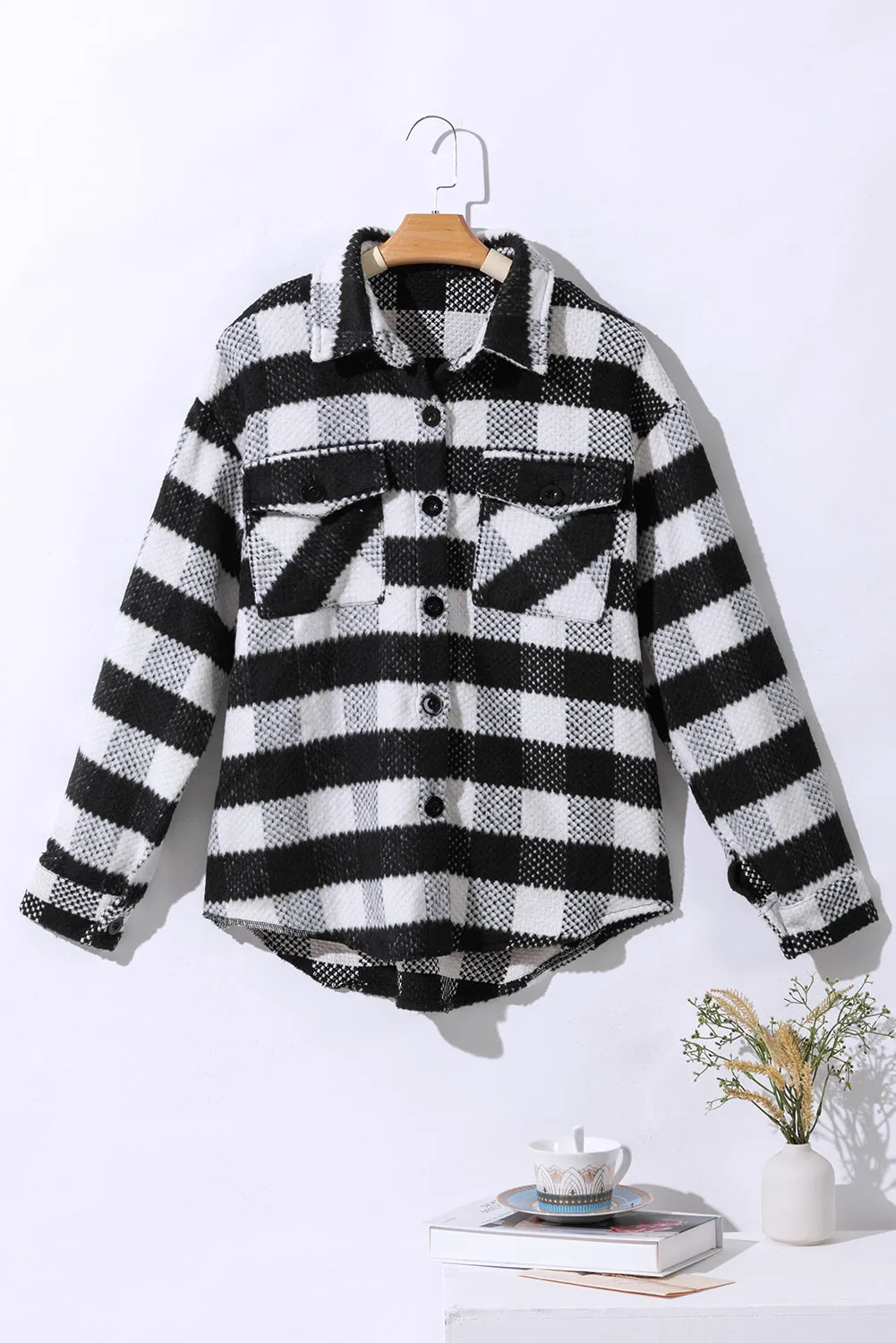 Black and White Buffalo Check Jacket