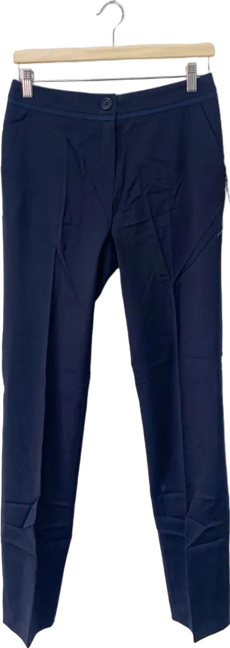 Boden Navy Straight Leg Wool Trousers UK 18L