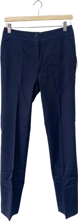 Boden Navy Straight Leg Wool Trousers UK 18L