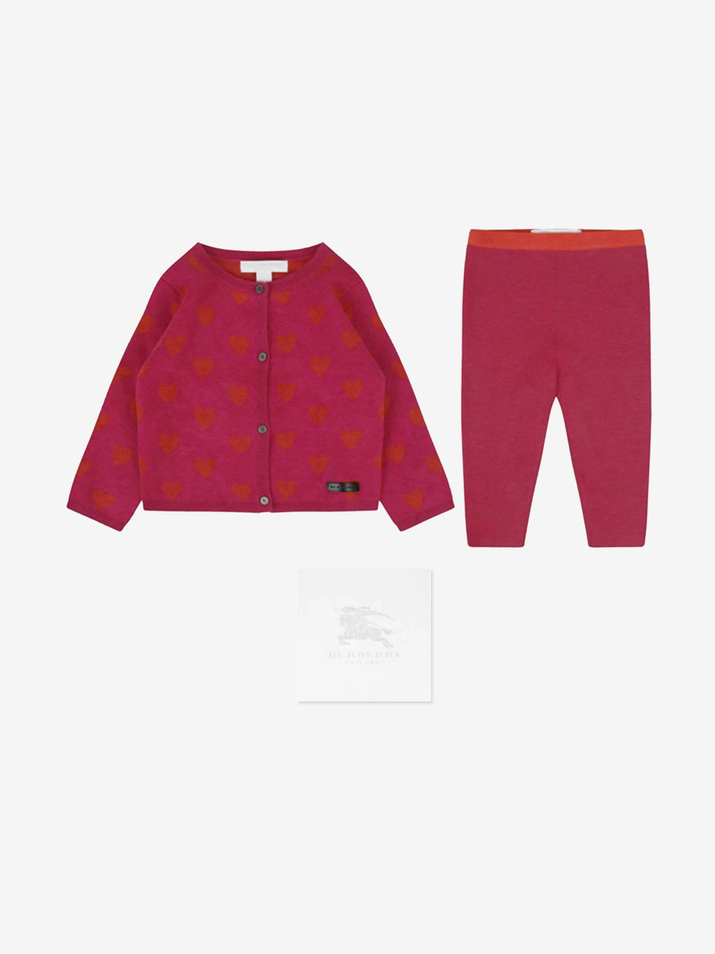 Burberry Baby Girls Cashmere Cardigan & Trousers Gift Set