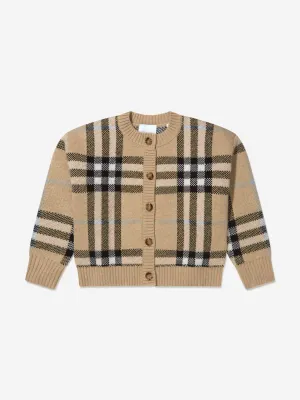 Burberry Girls Wool And Cashmere Gilliane Cardigan