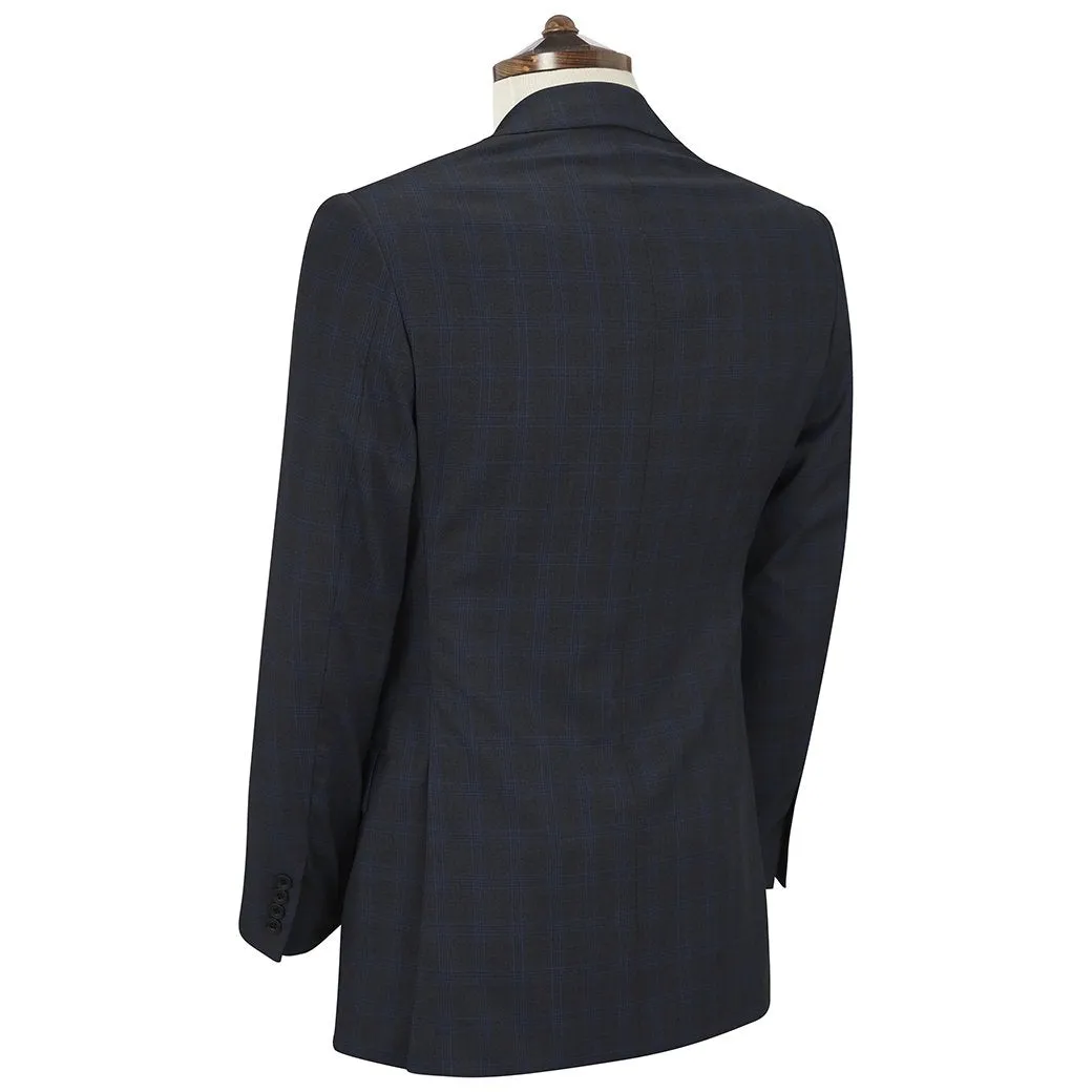 Cambridge Charcoal Blue Glen Check Suit