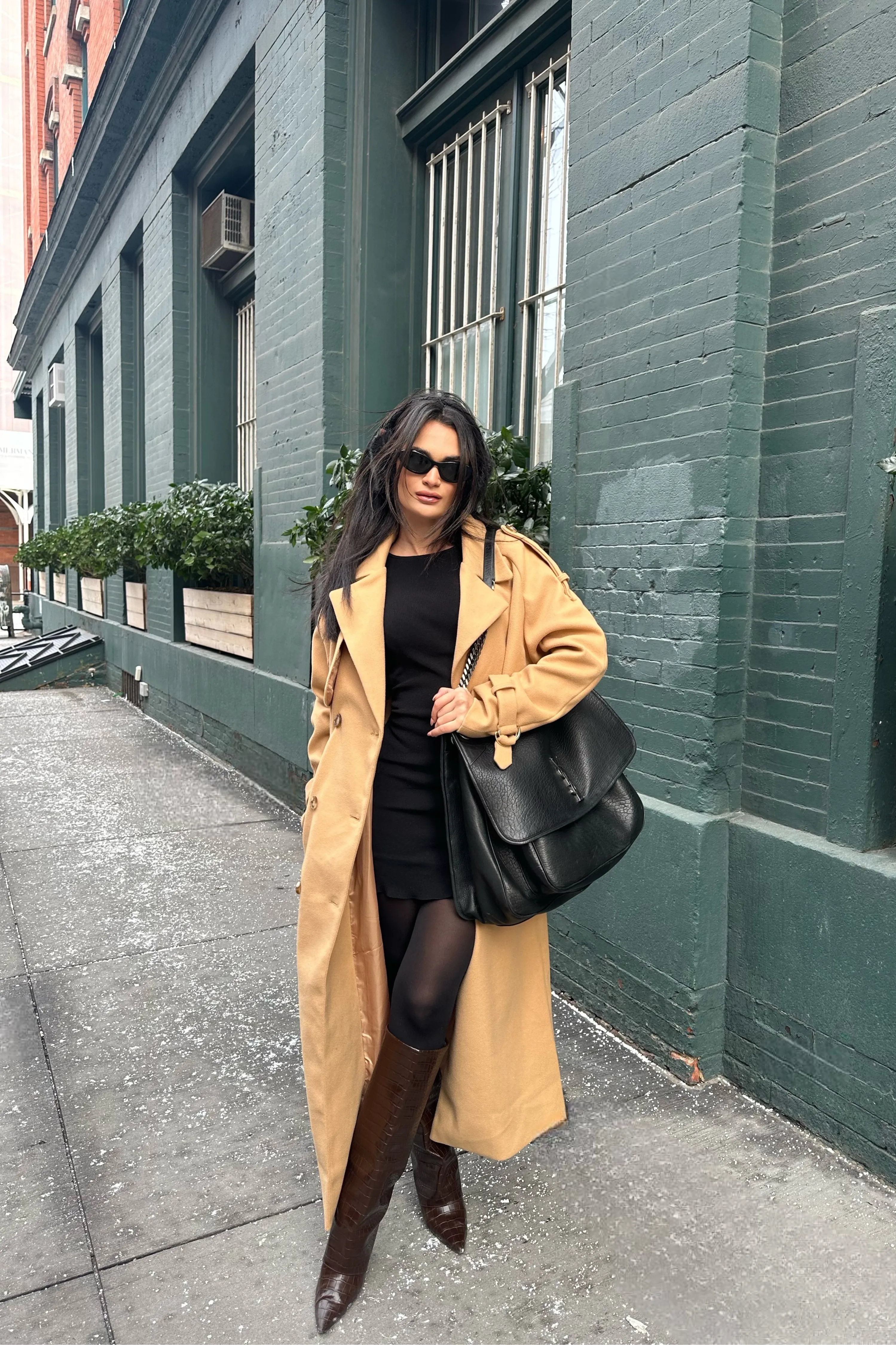 Camel Beverly Trench Coat