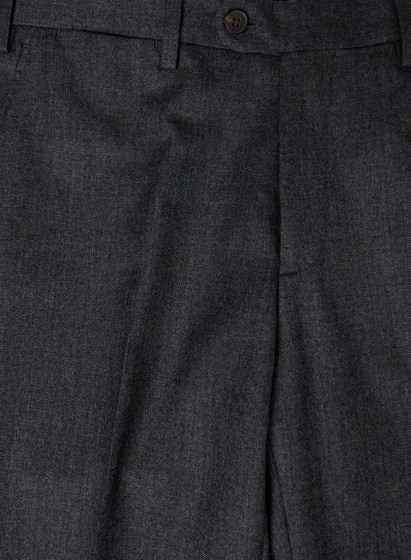 Charcoal Pure Wool Trousers