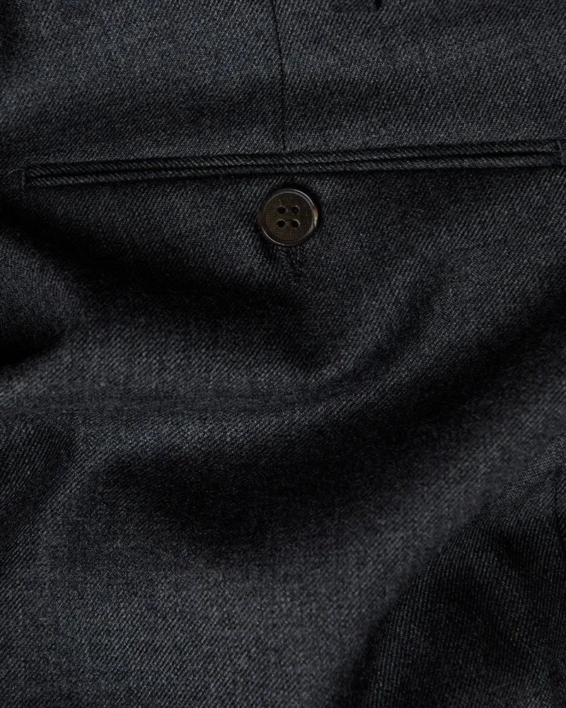 Charcoal Pure Wool Trousers