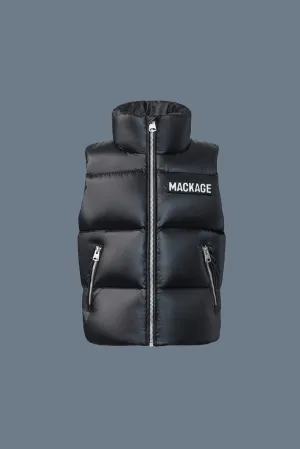 CHARLEE Lustrous Light Down Puffer Vest (Black) - MP0015600001BLK