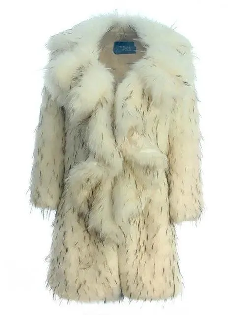 Chic Faux Fur Trench Coat for Women - Ultimate Comfort & Style