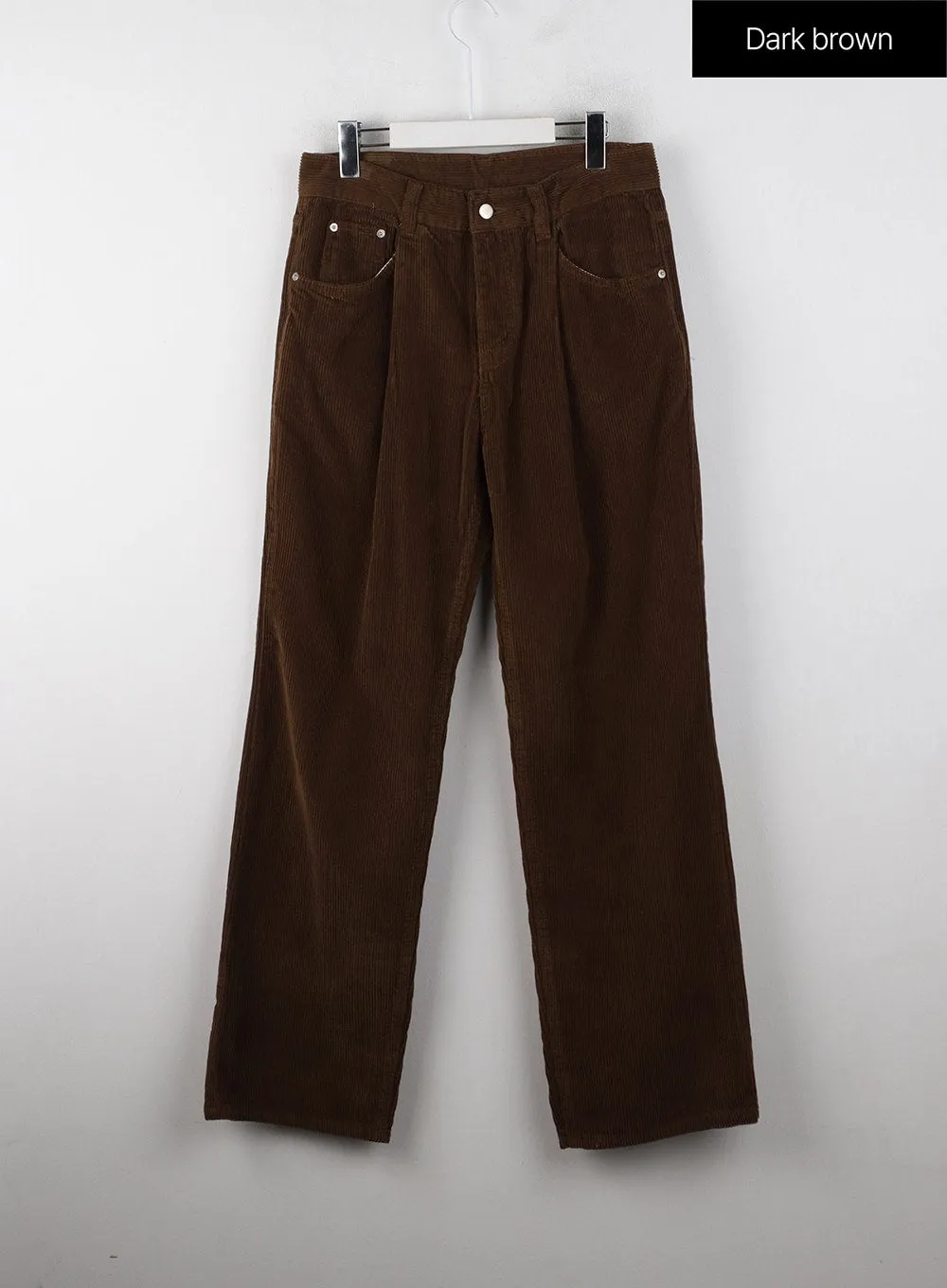 Corduroy Pintuck Wide Pants IJ403