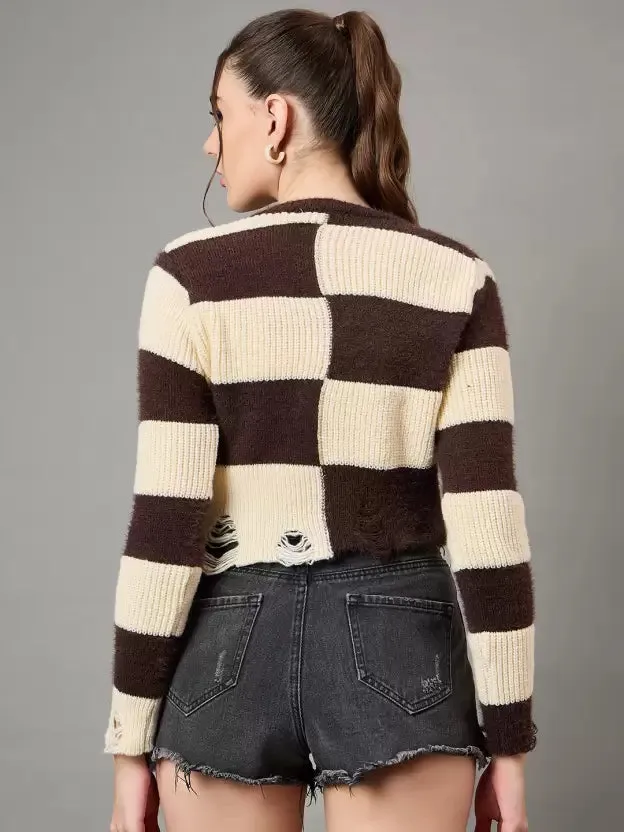 Cozy Self-Design Wool Sweater