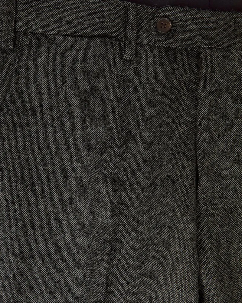 Dark Grey Pure Wool Trousers