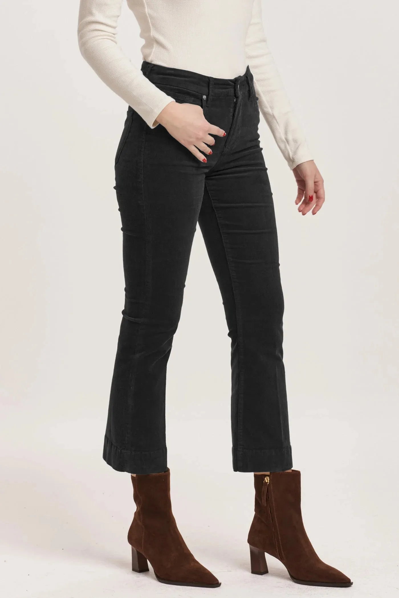 Dear John Jeanne Cropped Flare Corduroy Pants