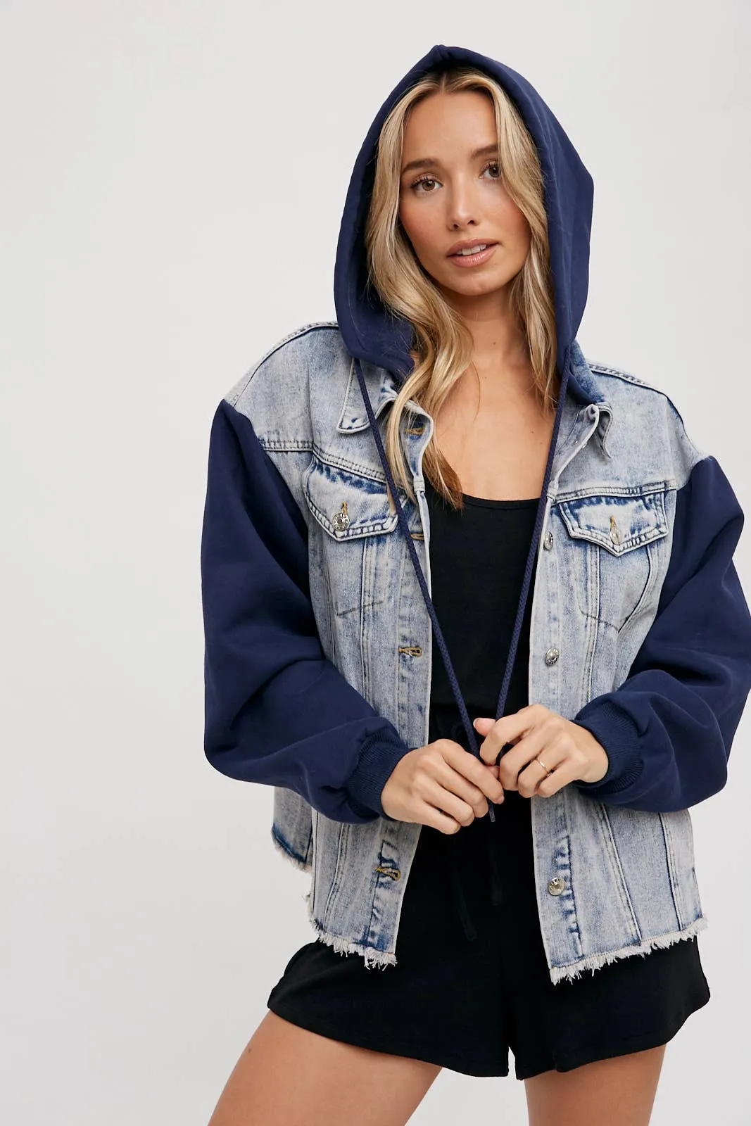 Denim Hooded Jacket