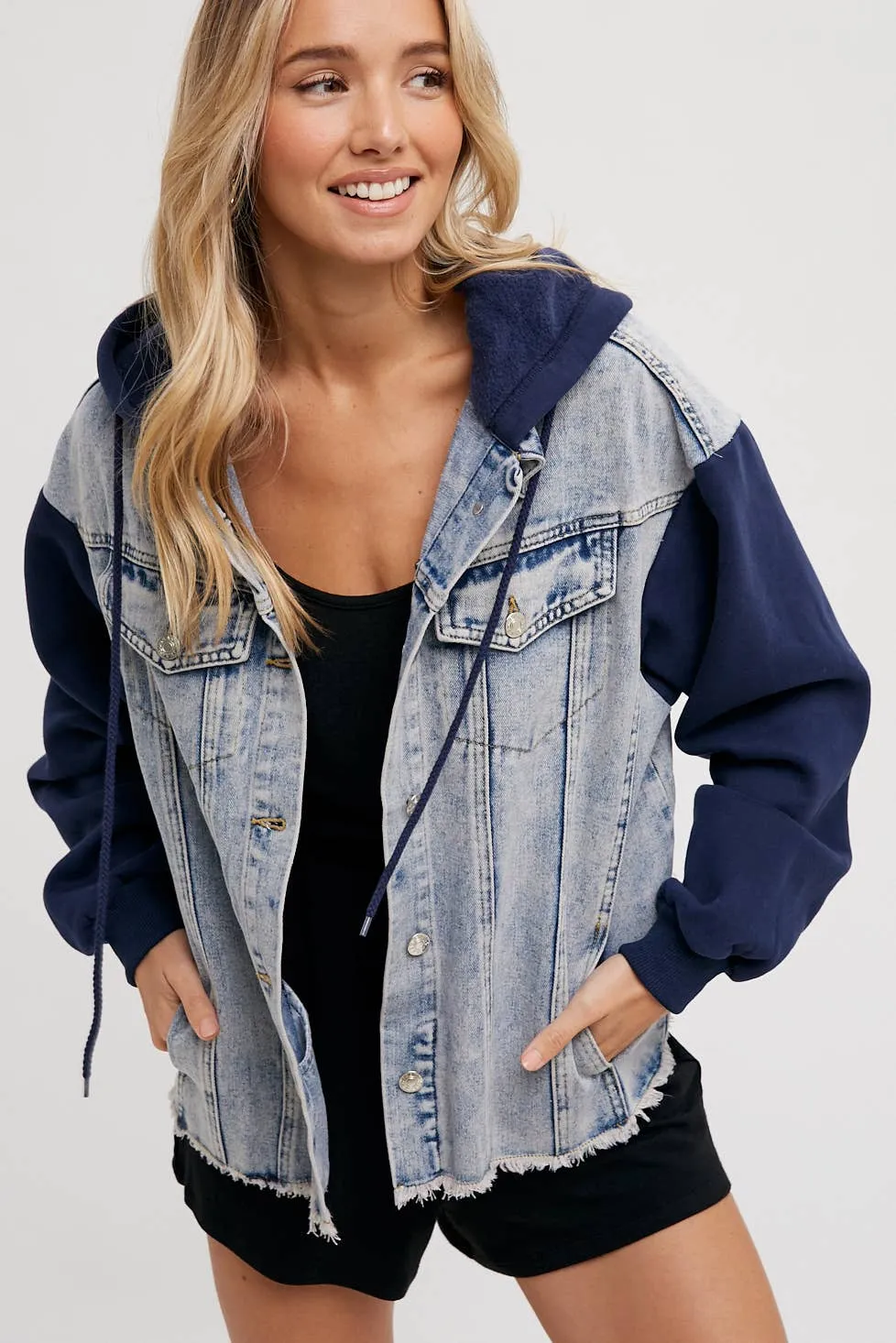 Denim Hooded Jacket