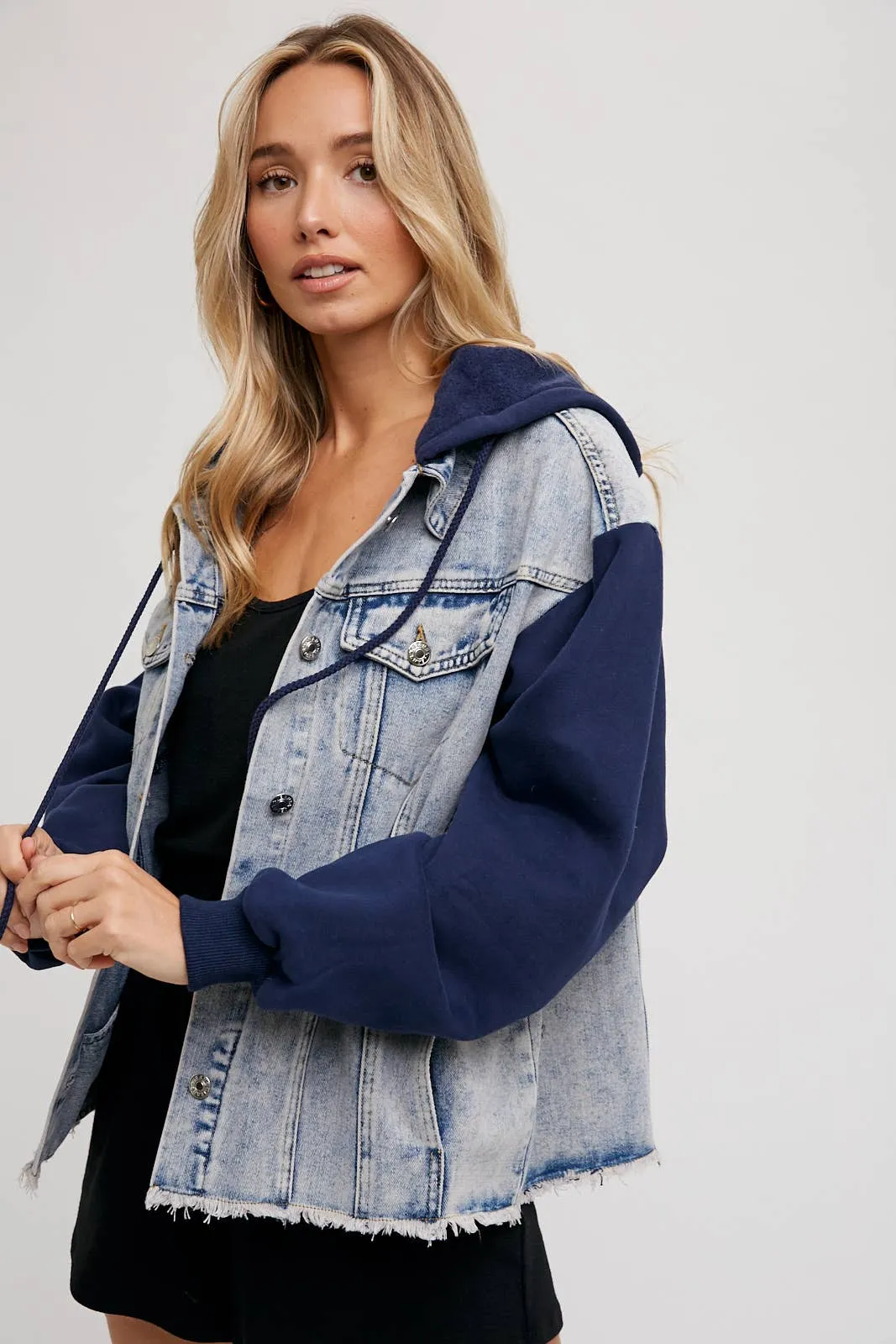 Denim Hooded Jacket