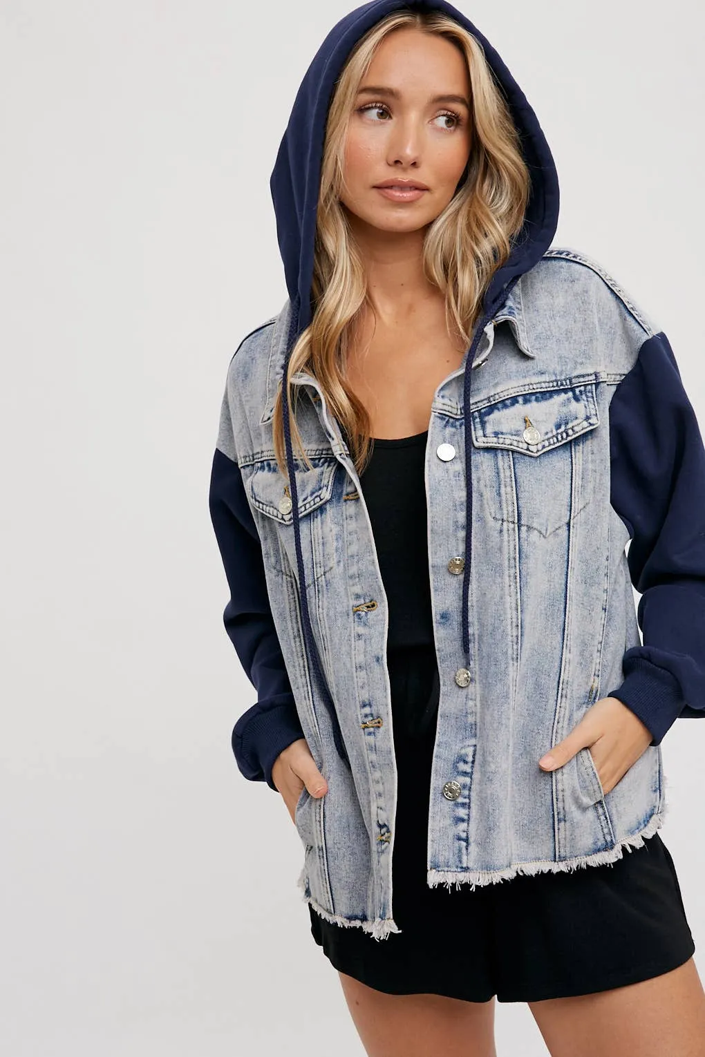 Denim Hooded Jacket