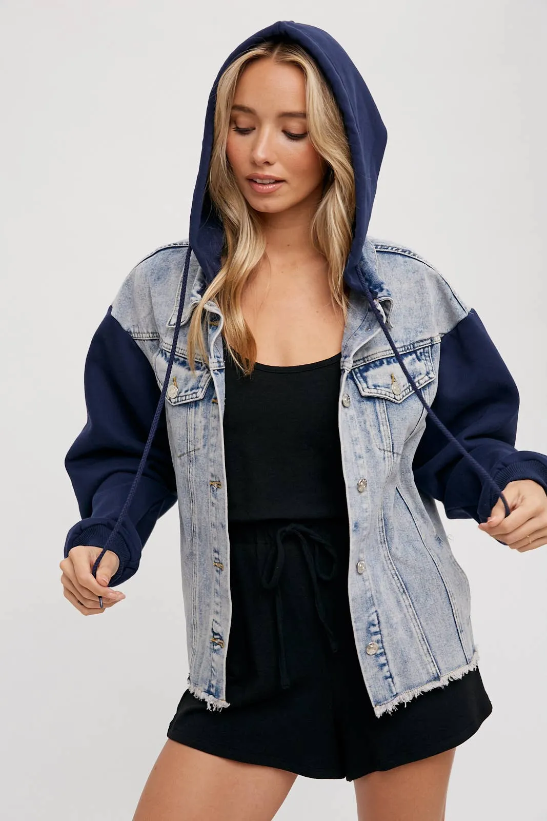 Denim Hooded Jacket