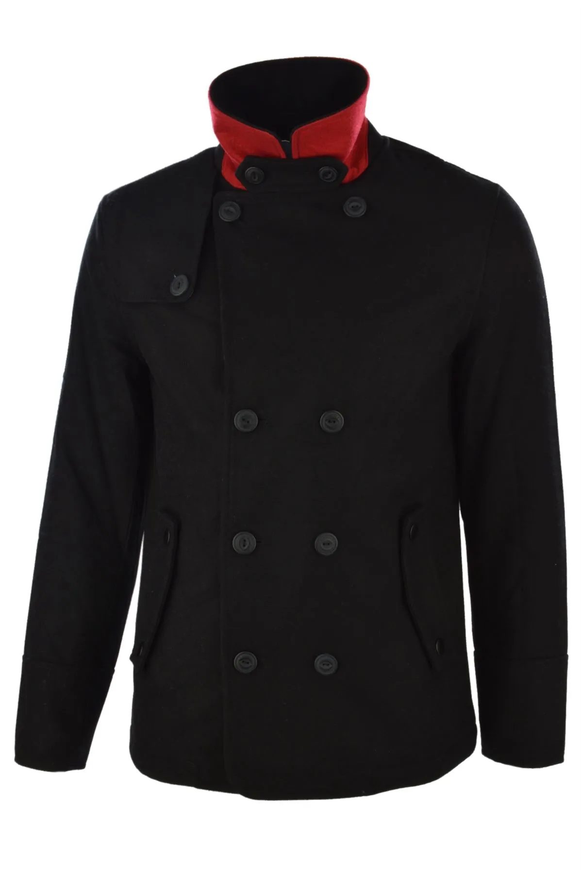 Dissident wool rich Baughman black double-breasted jacket