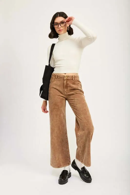 Distressed Corduroy Pants