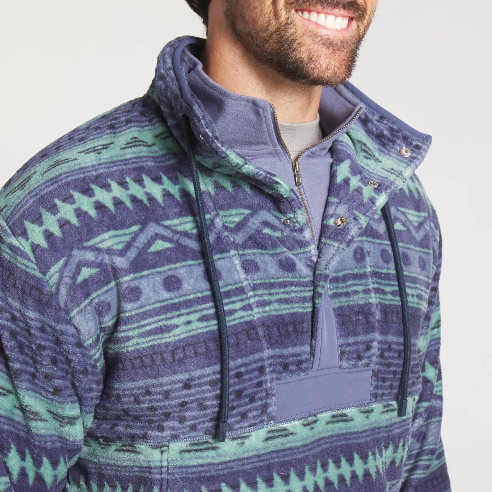 Four Corners Printed Pullover