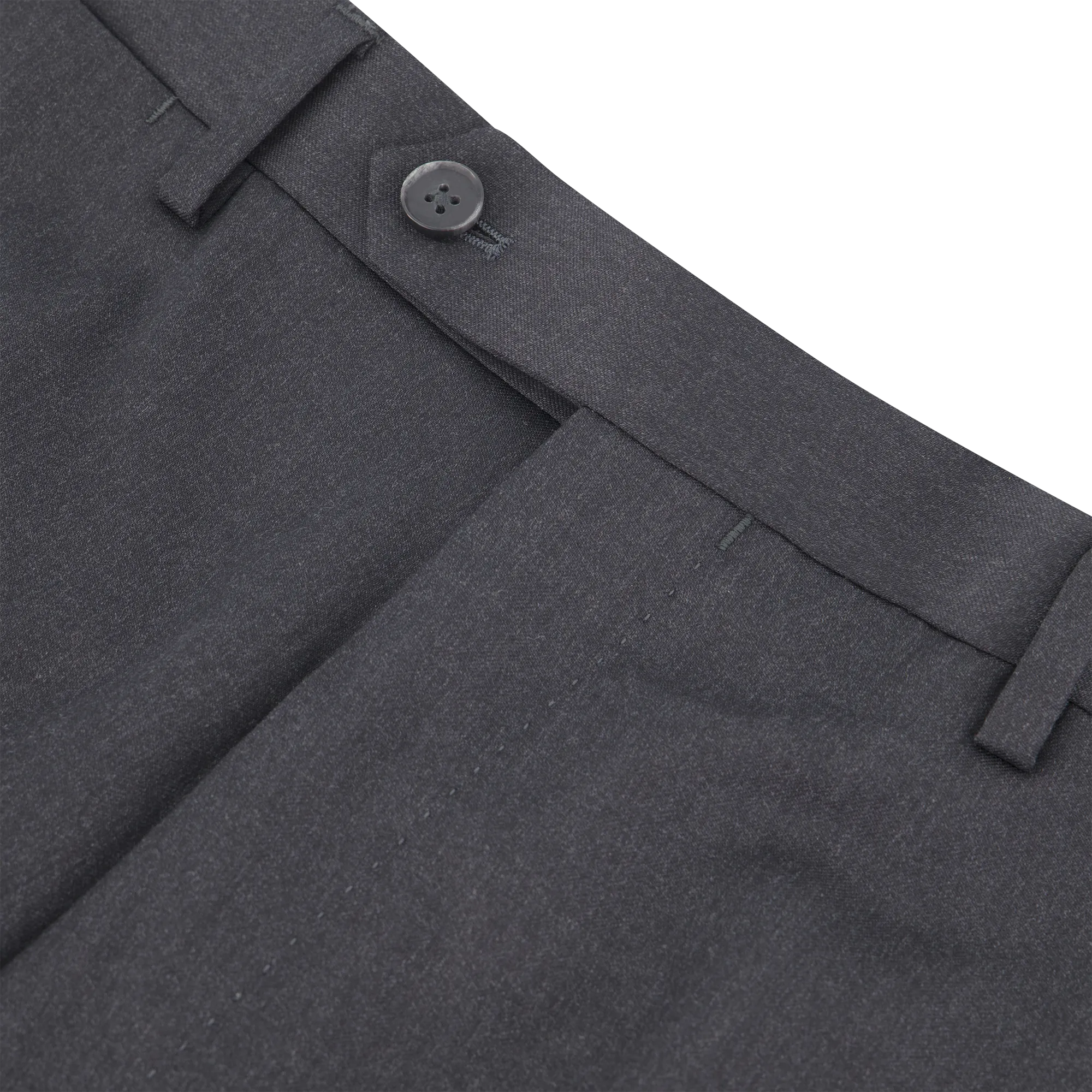 HENRY SARTORIAL Plain Trouser CHARCOAL