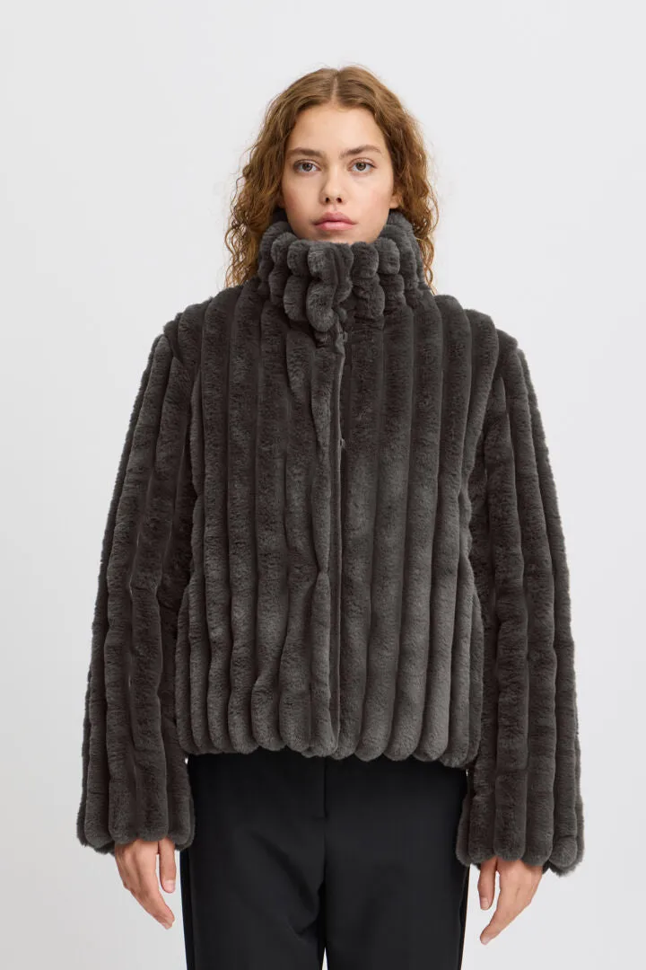 Ichi Finta Faux Fur Jacket-Forged Iron-20121230