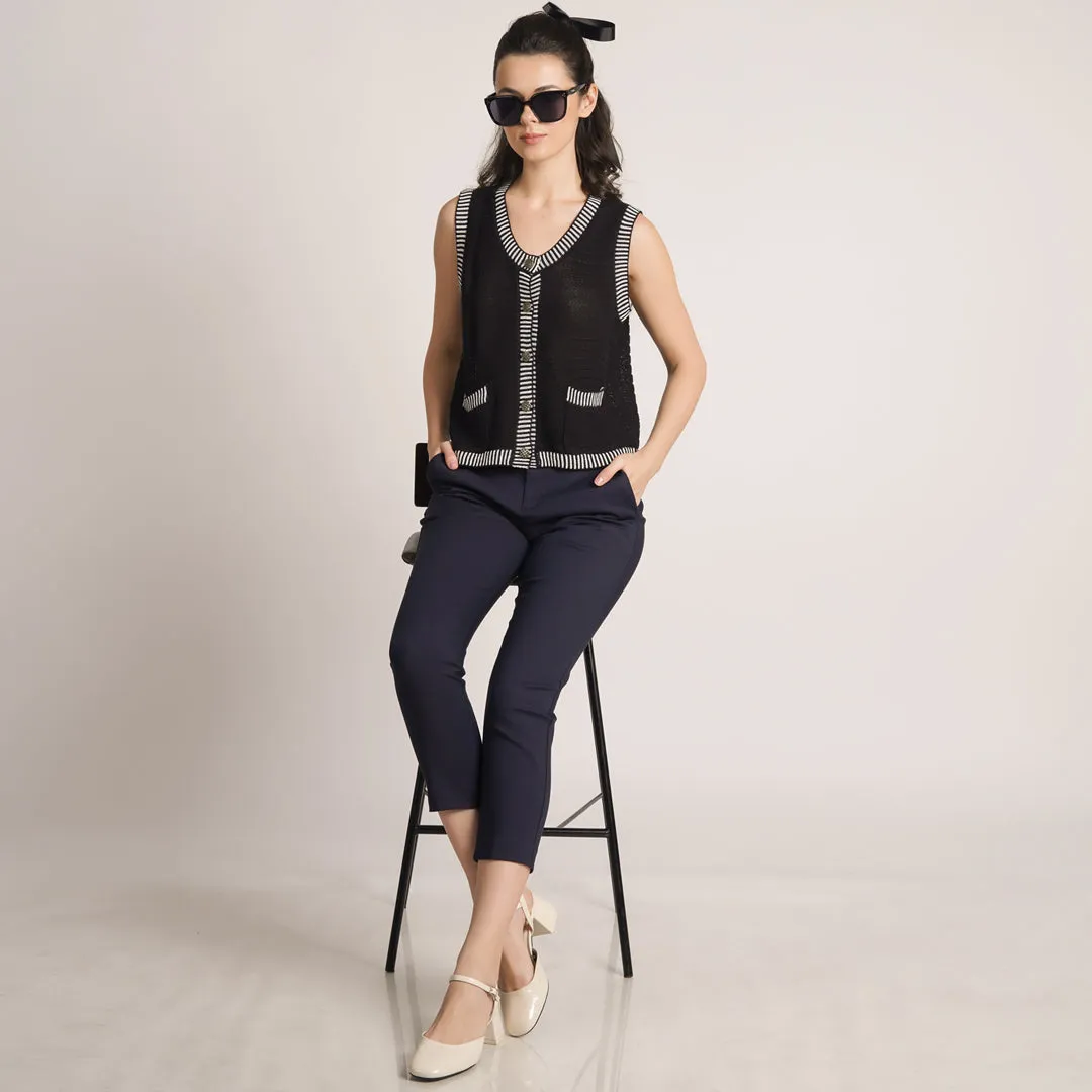 Imogen Knitted Button Vest