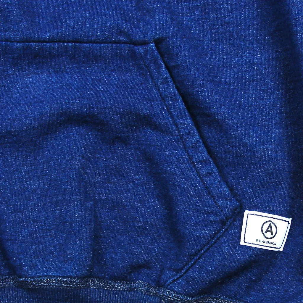 Indigo Hooded Crew