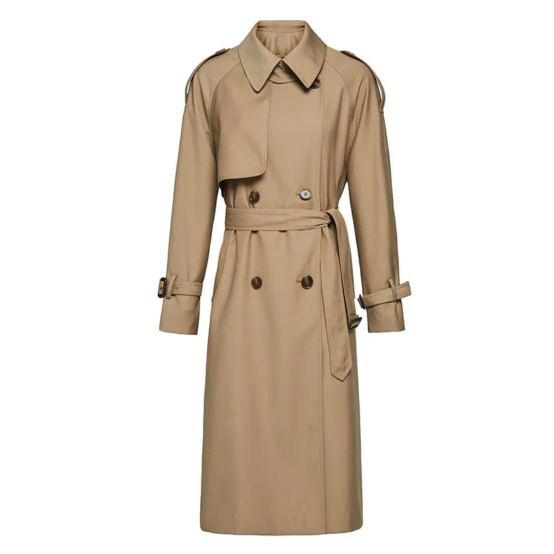 Ivyshape | Classic Belted Trench Coat