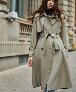 Ivyshape | Classic Belted Trench Coat