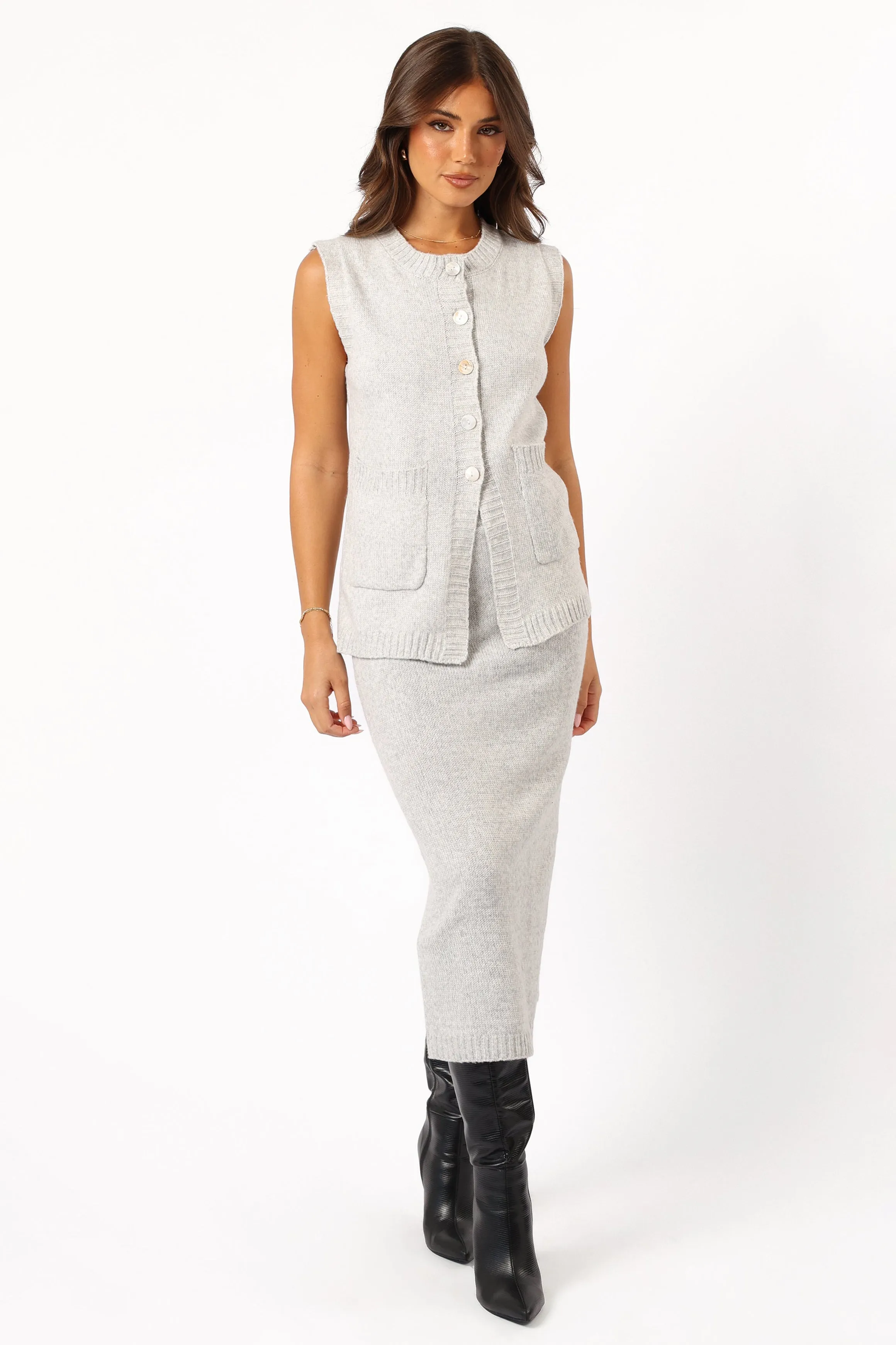 Kaplan Knitted Set - Grey