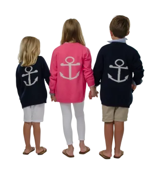 Kids "Anchor Open Cardigan"