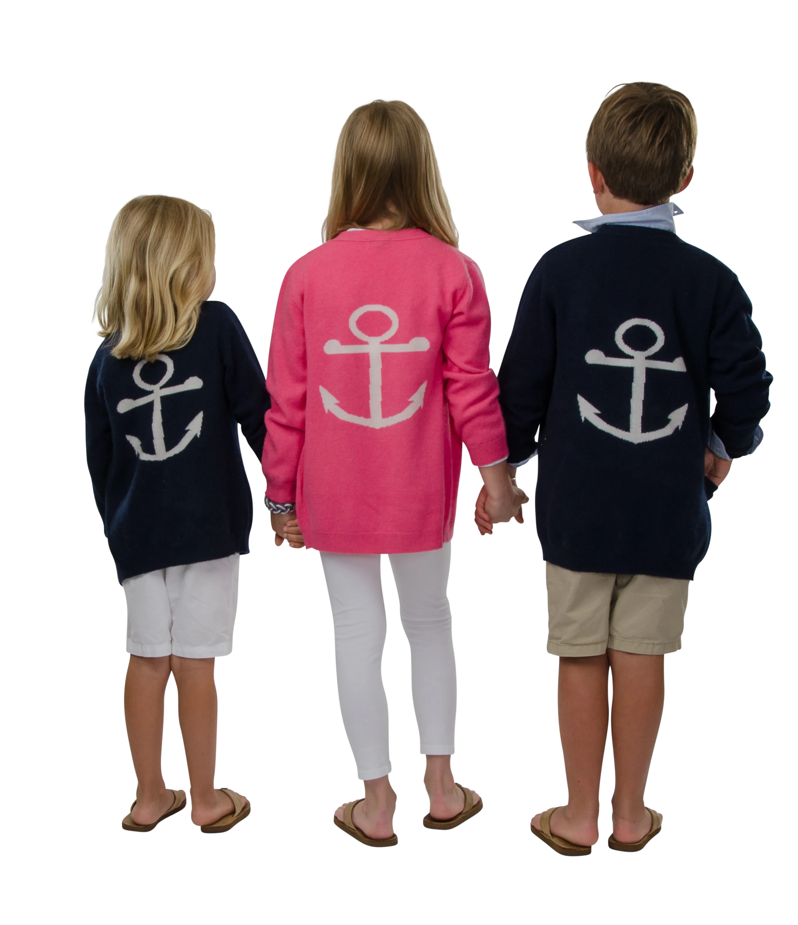 Kids "Anchor Open Cardigan"