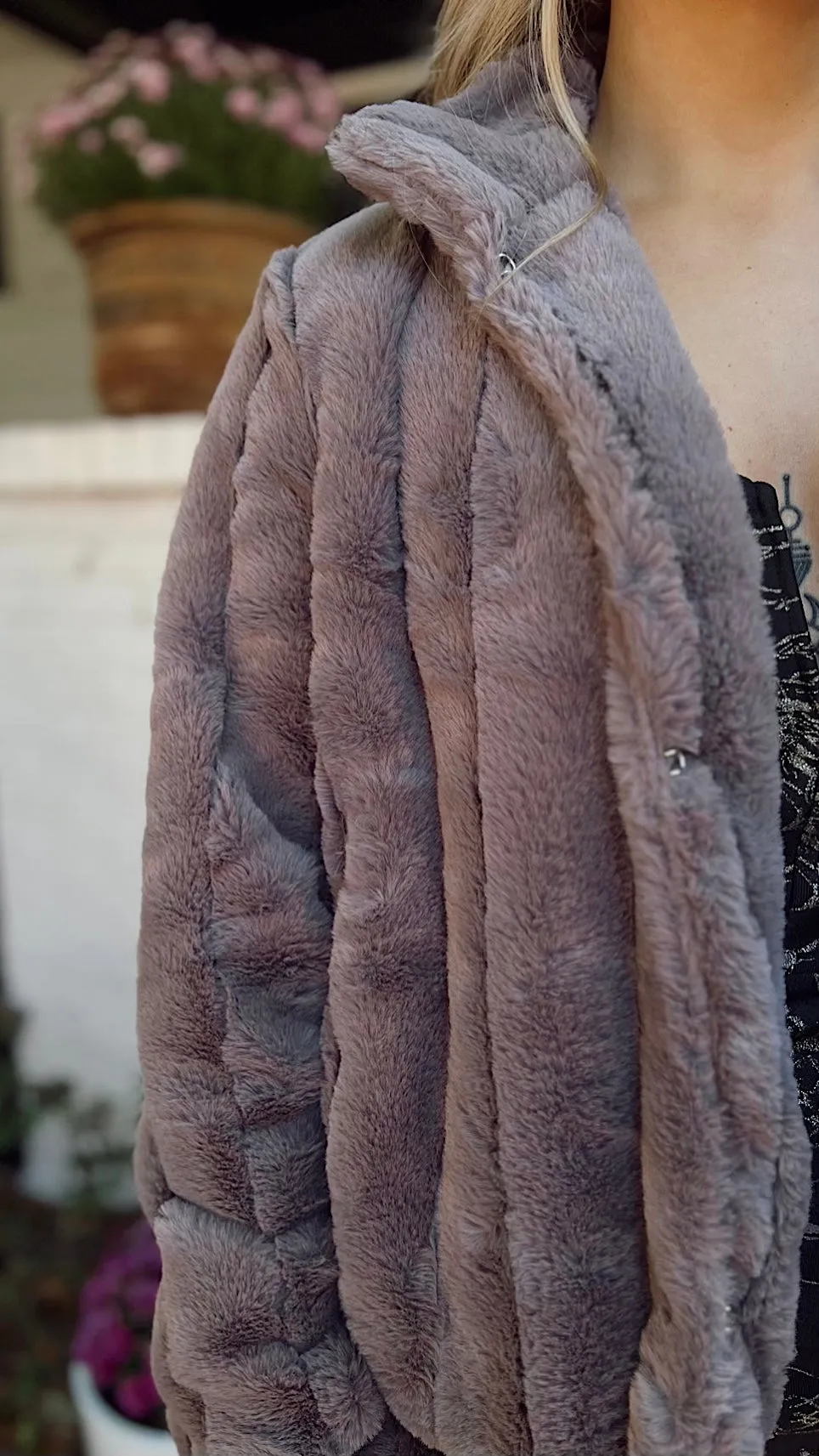 Knock Out Faux Fur Jacket