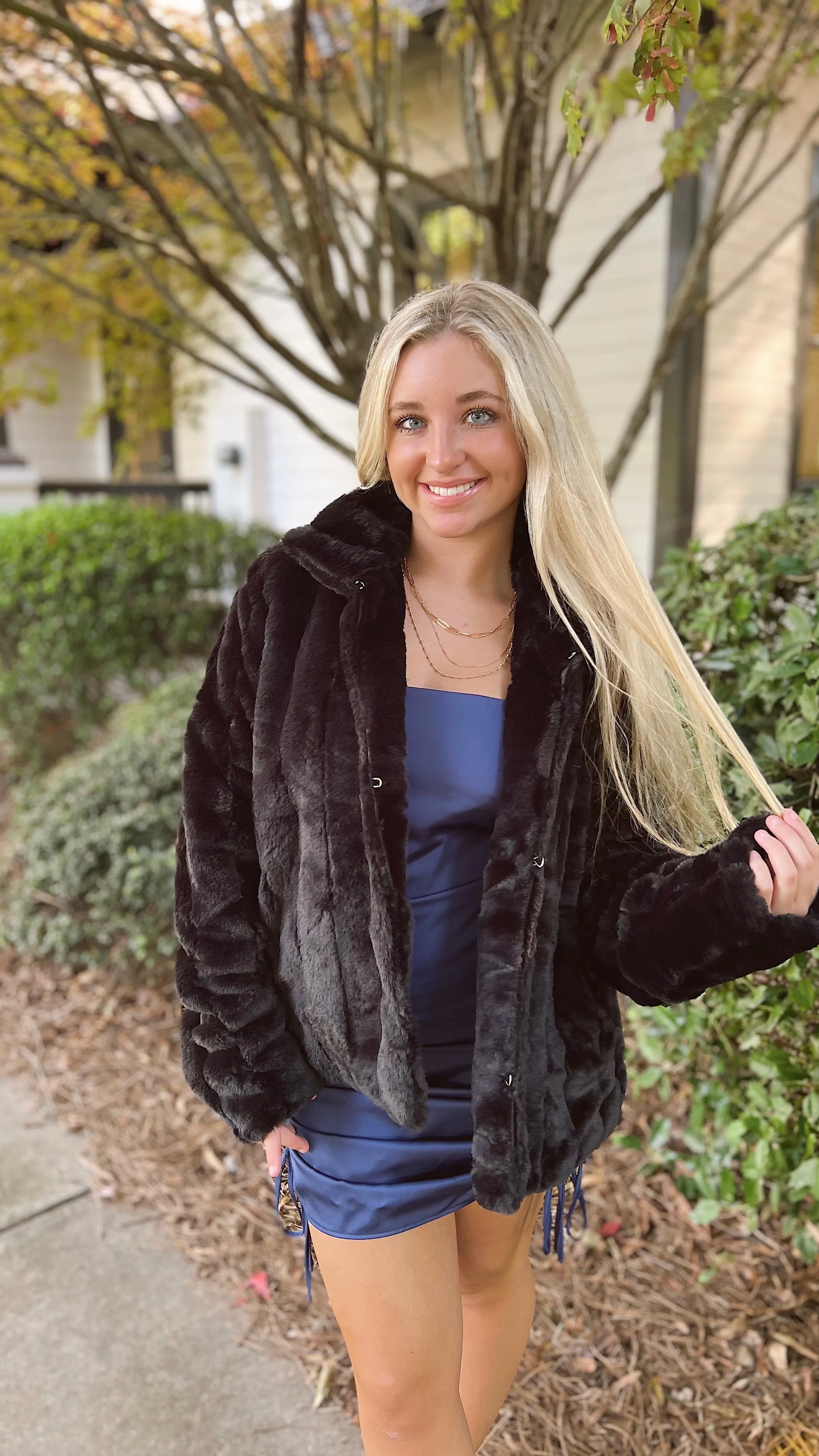 Knock Out Faux Fur Jacket