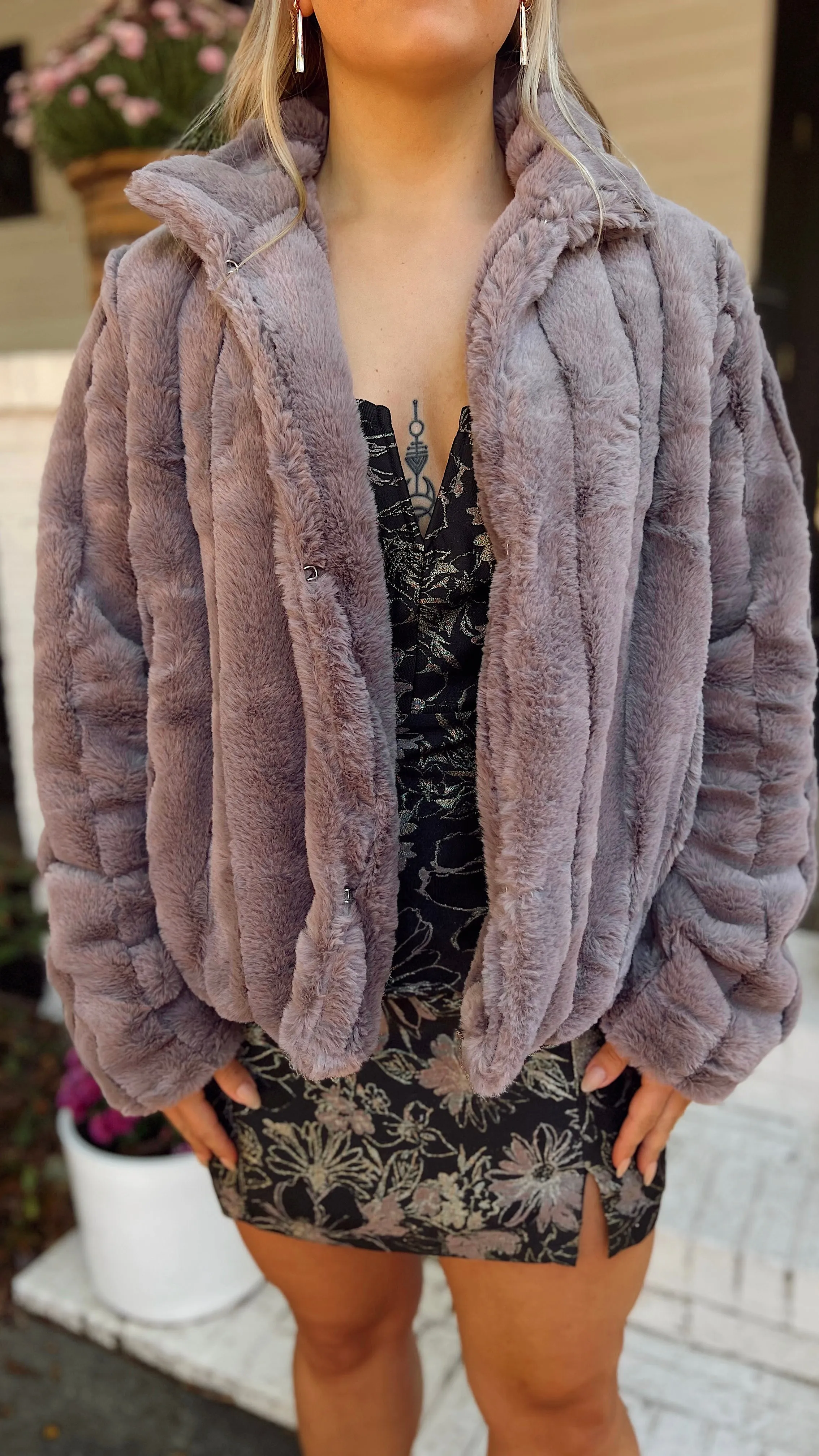 Knock Out Faux Fur Jacket