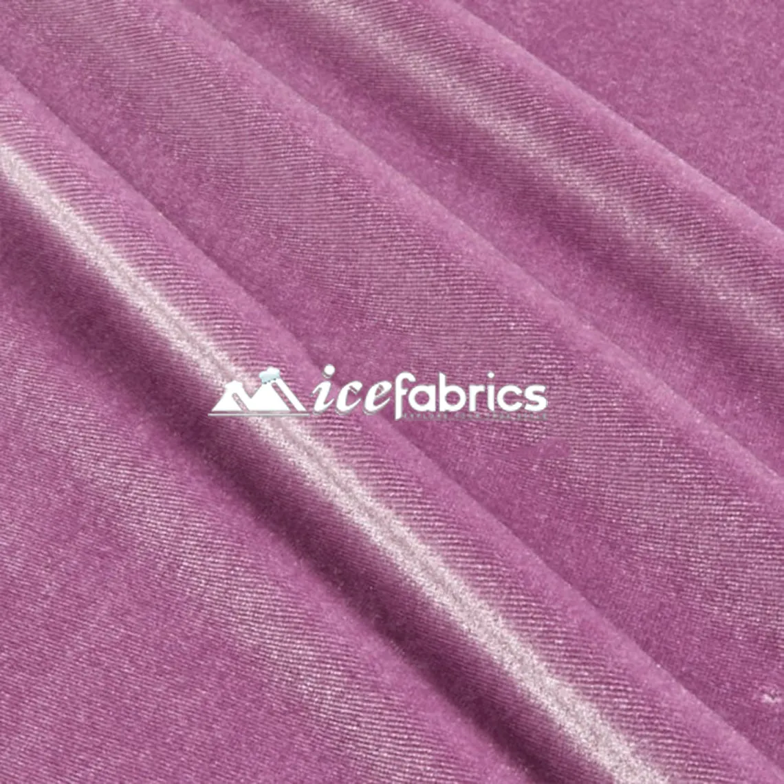 Lilac Poly Spandex 4 Way Stretch Velvet Fabric/ super Soft