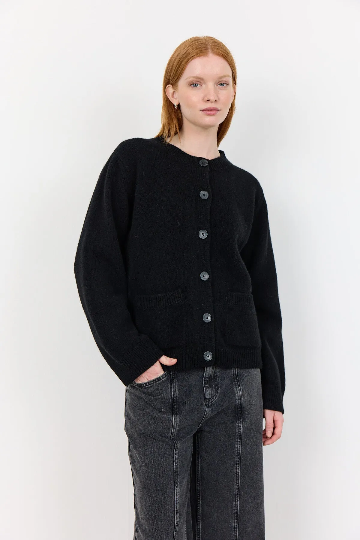 LR-PERLE 9 Cardigan Black