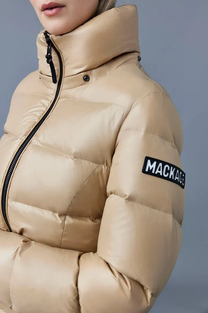 MACKAGE MADALYN-V - Lustrous Light Down Jacket With Hood For Ladies