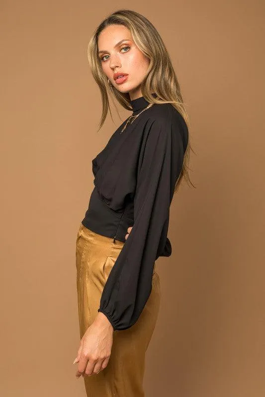 Madison Mock Neck Bottom Fitted Top