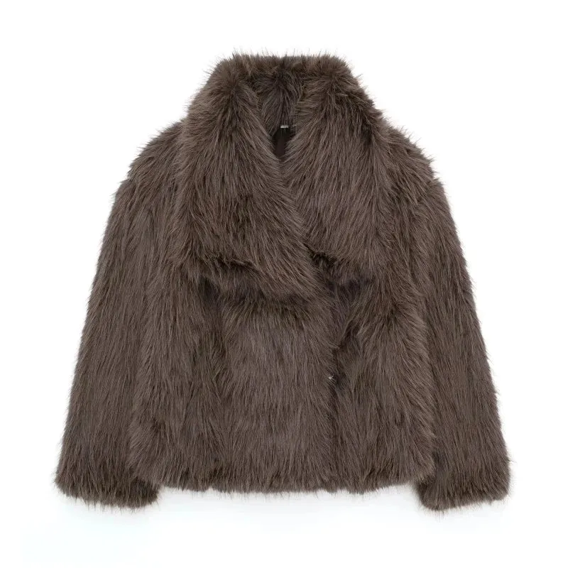 Mary - Luxurious Faux Fur Coat