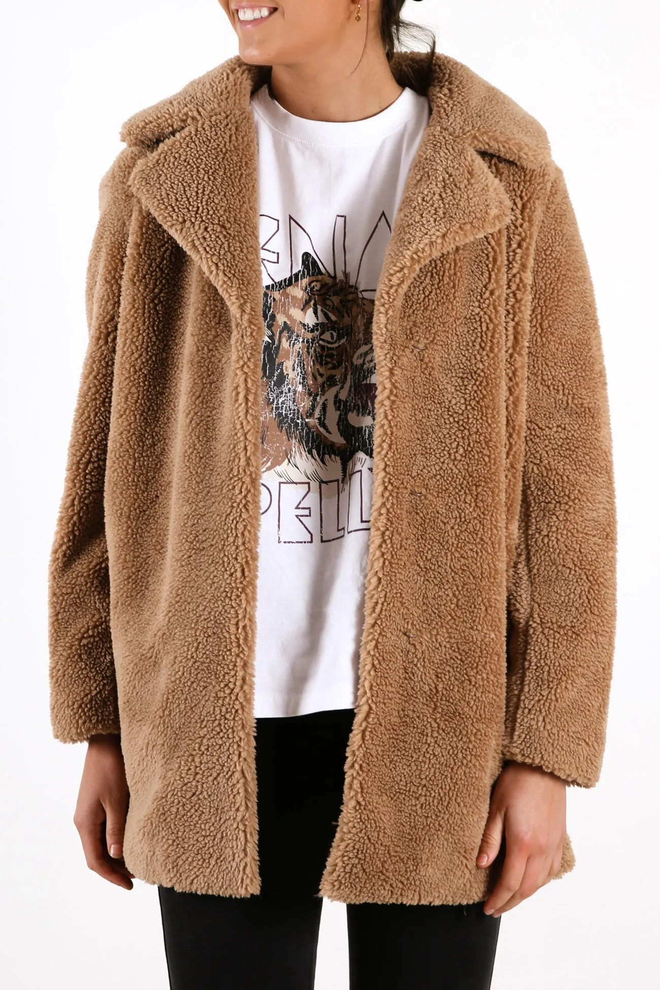 Minimalist Faux Fur Jacket Teddy