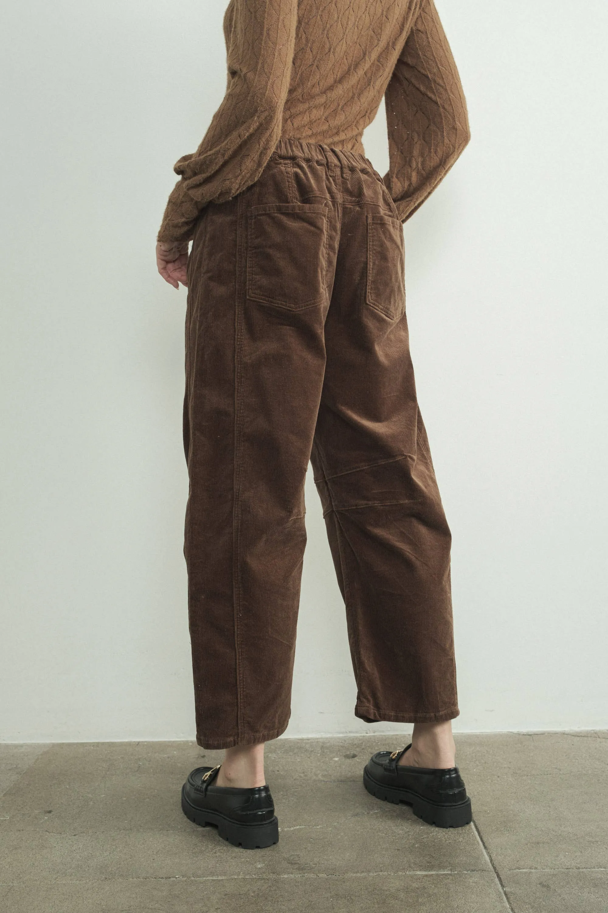 Mink Corduroy Slouchy Relax Fit Pants